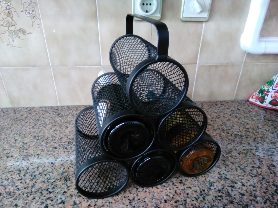 Garrafeira porta-garrafas de metal nova adega cozinha casa quarto apartamento vivenda gabinete escritório.