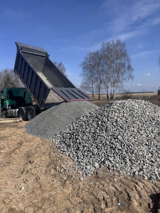Пісок річковий митий, щебінь, підсипка з доставкою Бровари