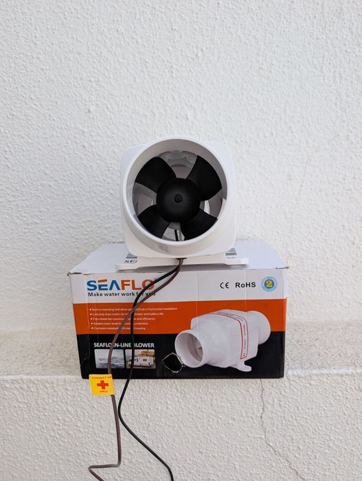 Blower In-Line SEAFLO 130 CFM (Novo na Caixa) - Barco / Autocaravana