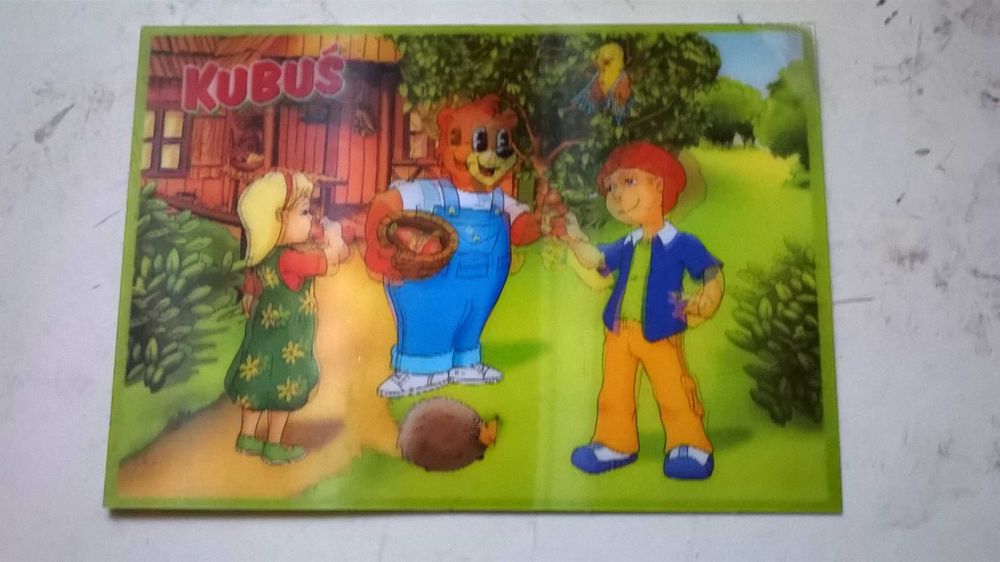 BAJKI dla najmłodszych - pocztówki (widokówki) 3D - 3 szt.