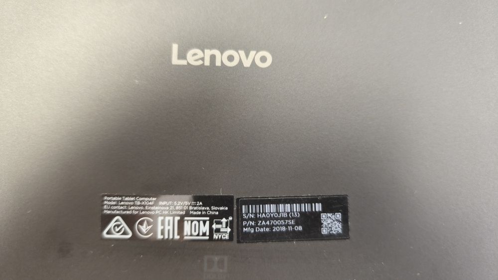 Tablet Lenovo Tab E10 TB-X104F - 32GB - Preto como novo