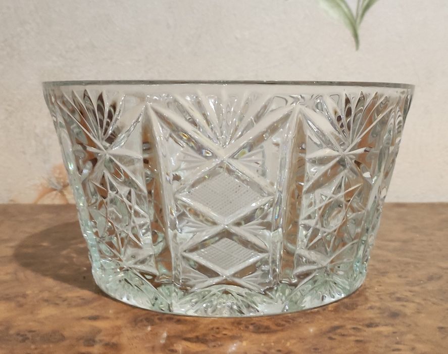 Большие салатники хрустальные