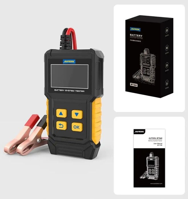 AUTOOL BT360 тестер автомобільних акб 12V акумуляторів