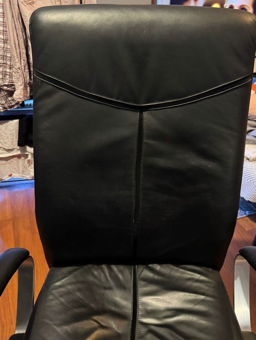 Cadeira escritório de Pele verdadeira