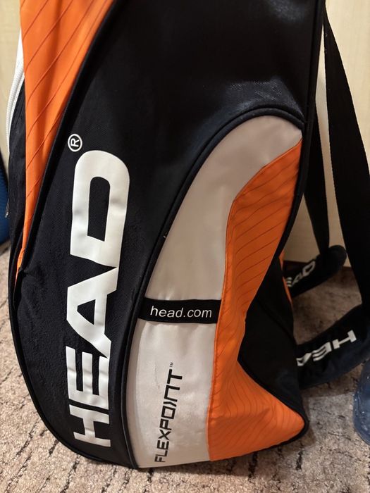 Torbą Head rakiety + sprzęt