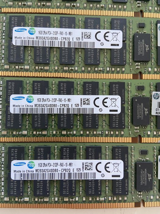 Серверна оперативна пам'ять Samsung 16gb DDR4 2133mhz rdimm ecc