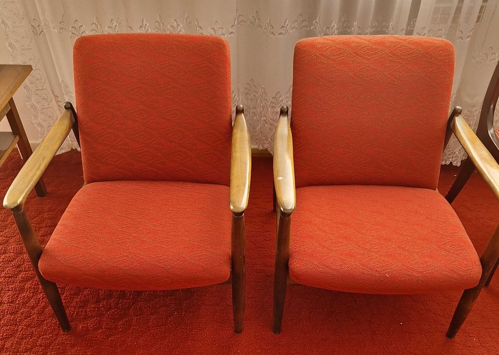 fotele vintage PRL GFM-64 Edmund Homa