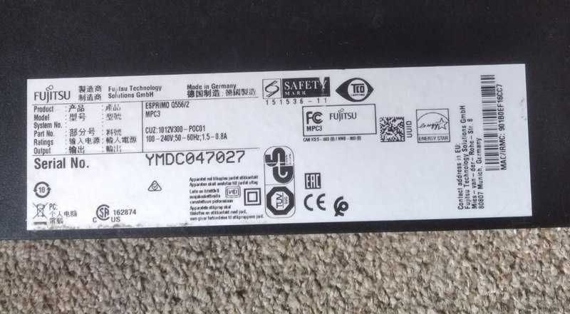 Компьютер Fujitsu Esprimo Q556/2