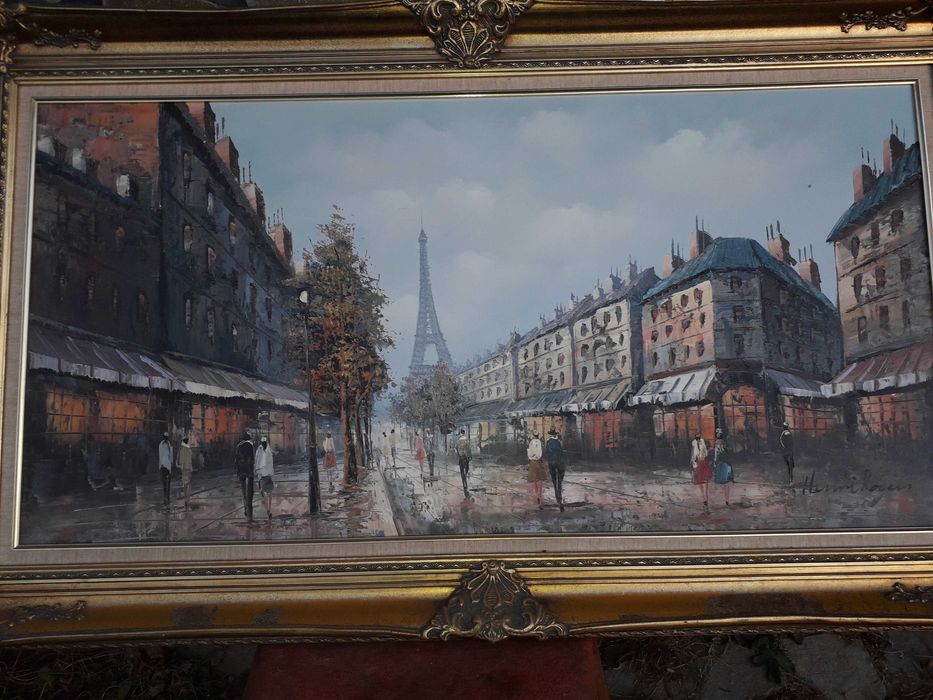 Картина "П А Р И Ж".Холст,масло.