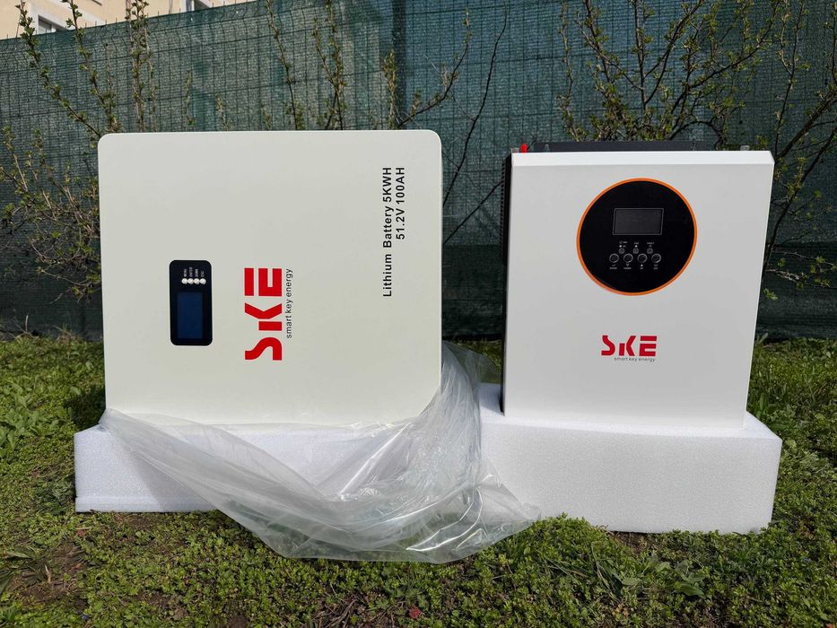 Гібридний комплект інвертор SKE PH21-6.2K + батарея SKE SK-BG5120 5.12 кВт·год
