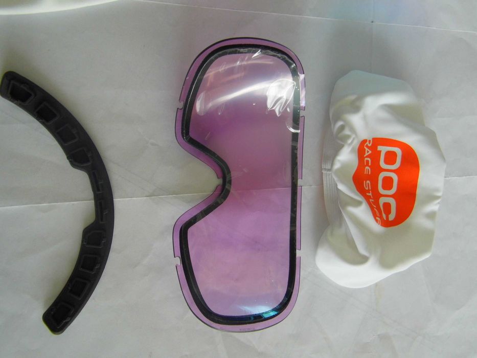 Gogle narciarskie POC Fovea Mid Clarity Comp Białe soczewki S2 i S1