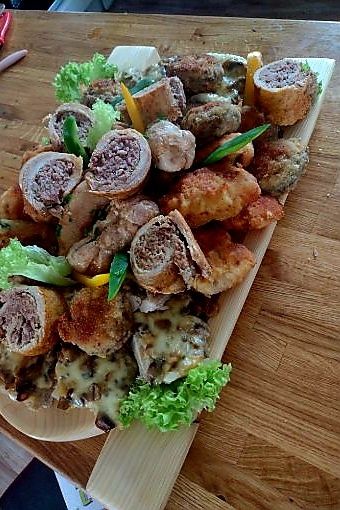 Koryta góralskie drewniane komplet 50, 60 cm na Mięso GRILL