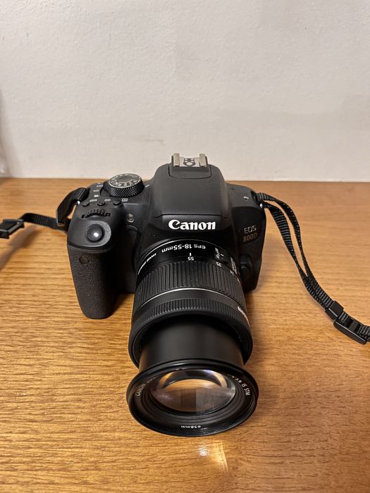 Canon EOS 800D + 18–55mm IS STM | Como nova | Caixa + Cartão 128GB