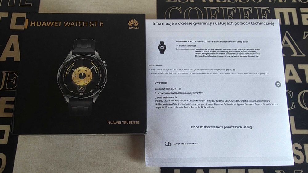 Huawei Watch GT 6 Active 46mm NOWY NIEUZYWANY gwar.producenta 24M!komplet !