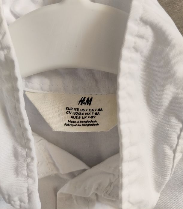 Koszula H&M biała 128/134