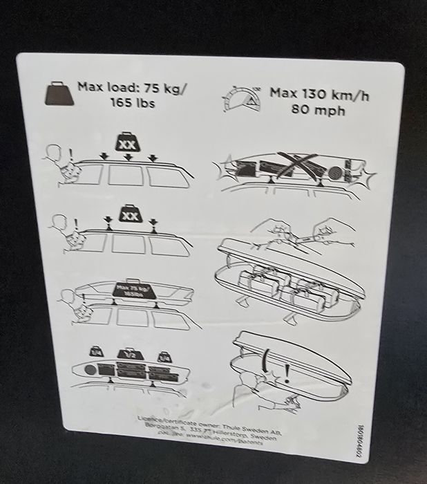 Bagażnik box dachowy thule XXL