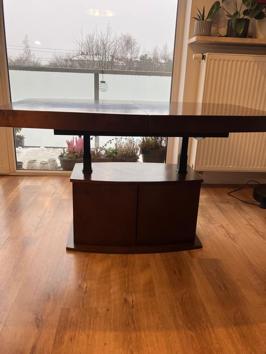 Ławo -  stół z barkiem,  fornir