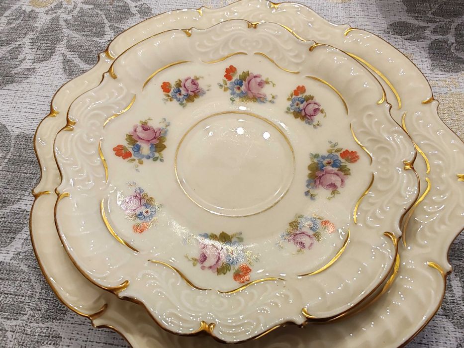 Zestaw śniadaniowy Sorau porcelana ecru