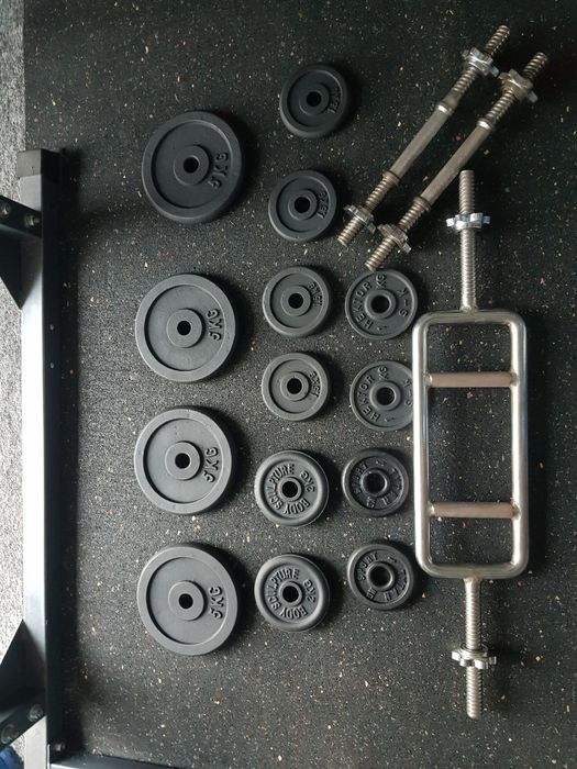 Obciążenie żeliwne hantle gryf kratownica