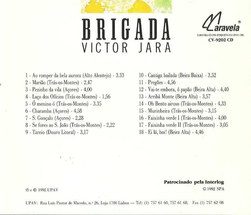 Brigada Victor Jara - 15 Anos Recriação Música Tradicional Portuguesa