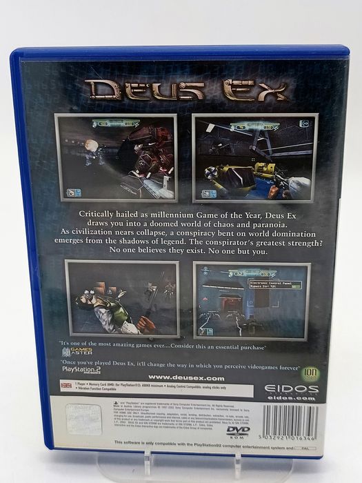 gra deus ex sony playstation 2 (ps2)
