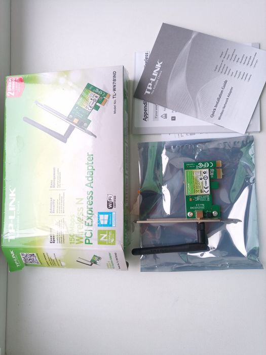 Бездротовий мережевий адаптер TP-Link TL-WN781ND (wi-fi карта PCI)