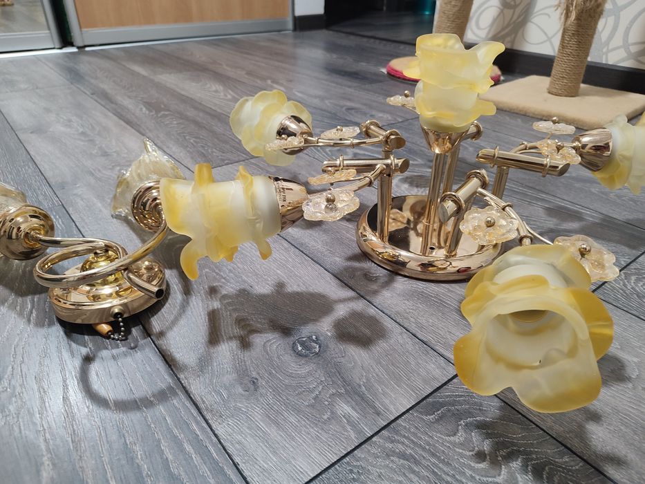 Люстра та бра в зал