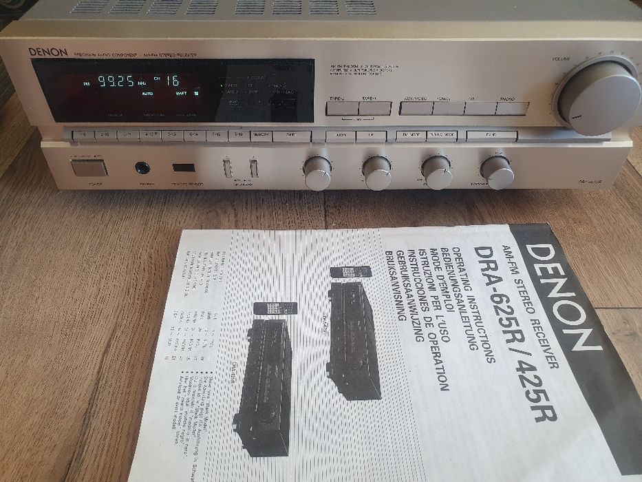 Denon dra 435 - szampański, pilot , jak nowy