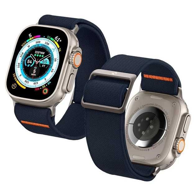 Нейлоновий ремінець Spigen для Apple Watch (49/45/44/42) Синій NAVY