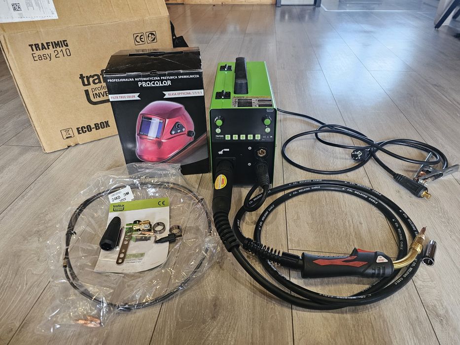 Spawarka migomat Trafilux EASY 210 Dual Puls +przyłbica automatyczna