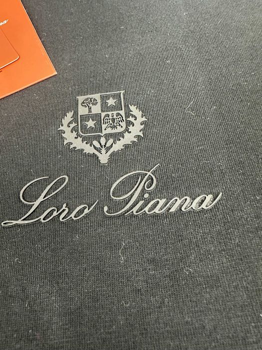 Koszulki Shirt meski Ultra Premium Loro Piana OUTLET czarna