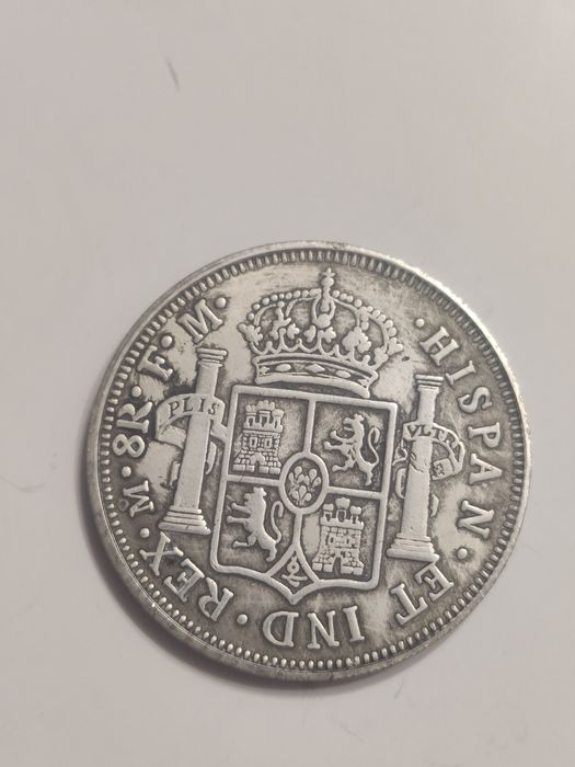 Moneta medal replika Carolus 3 1807 Hispan średnica 3,5 cm