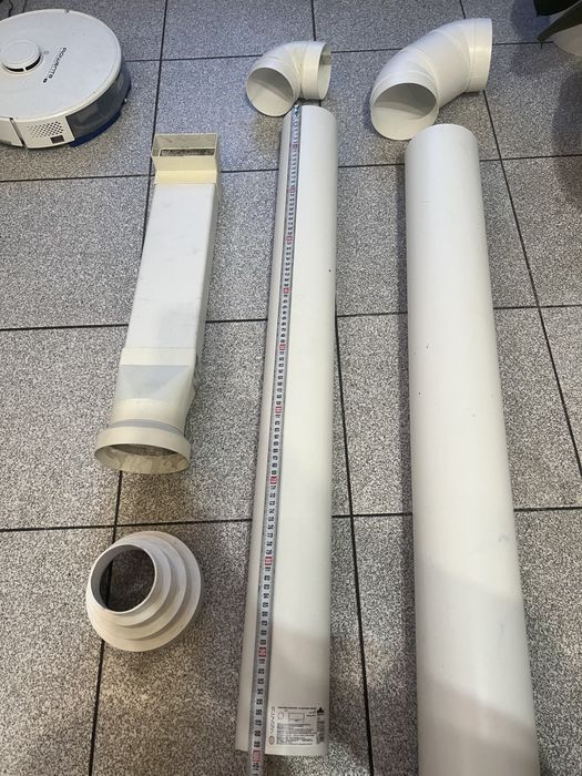 Пластикова,кругла,прямоугольна,гнучка труба під витяжку,вентканал ПВХ