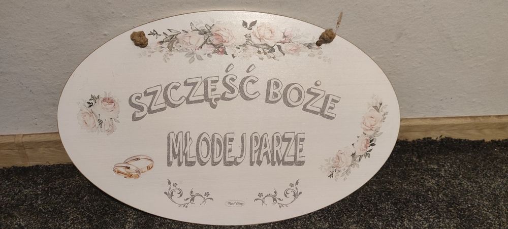 Tablica wisząca ślubna
