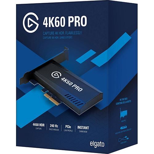 Placa de captura elgato 4k 60 fps  pro com 5 anos de garantia