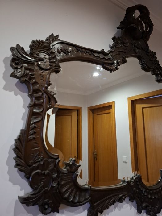 Espelho de parede rústico