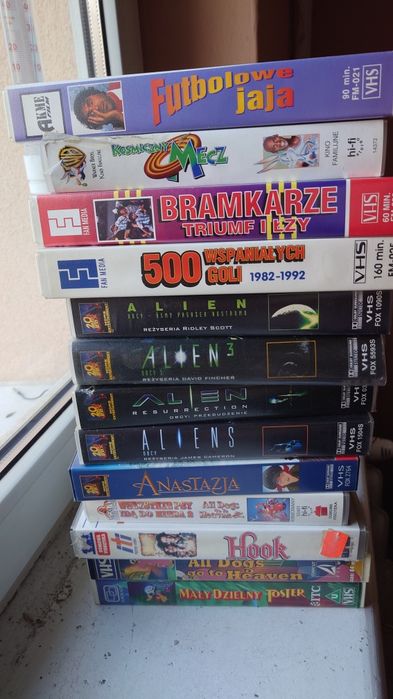 Kasety VHS zestaw