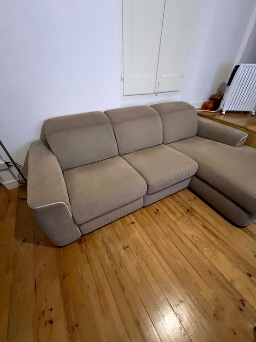Sofá Divani & Divani Elétrico c/ Chaise Longue - Transporte Incluído