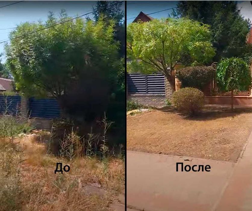 Уборка участка • Покос травы • Спил деревьев • Корчевание пней