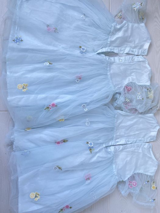 Сукня дитяча святкова квіткова вишивка next 6-7 р