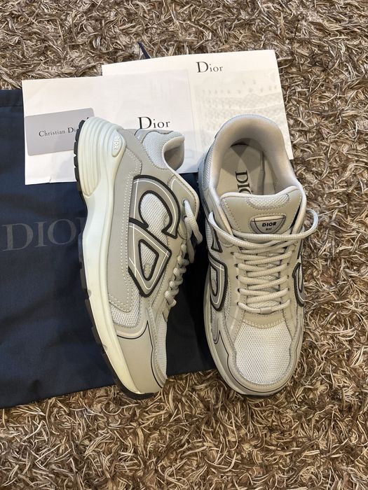 Tenis Dior B30 cinzentos