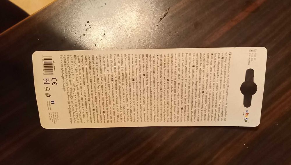 Słomka do bidonu AKUKU z odważnikiem