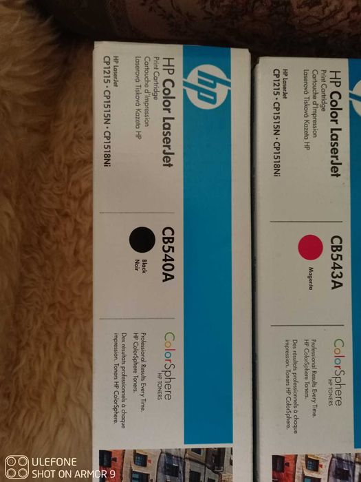 Картридж HP Laser jet CP 1215, CP1515N.   CB540A, CB542A,  CB543A