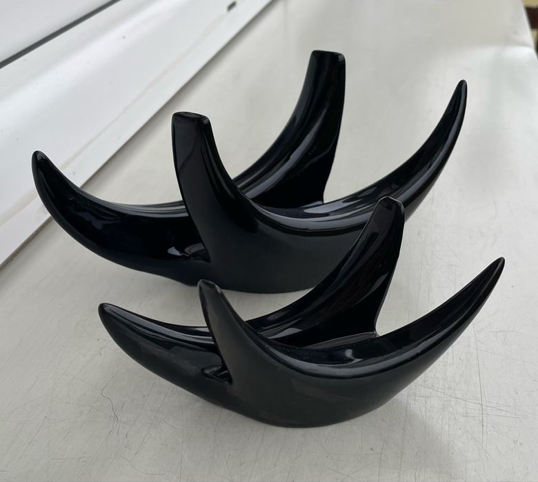 Serwetnik Rogi Mirostowice Duży i Mały A . Sadulski PRL / Porcelit