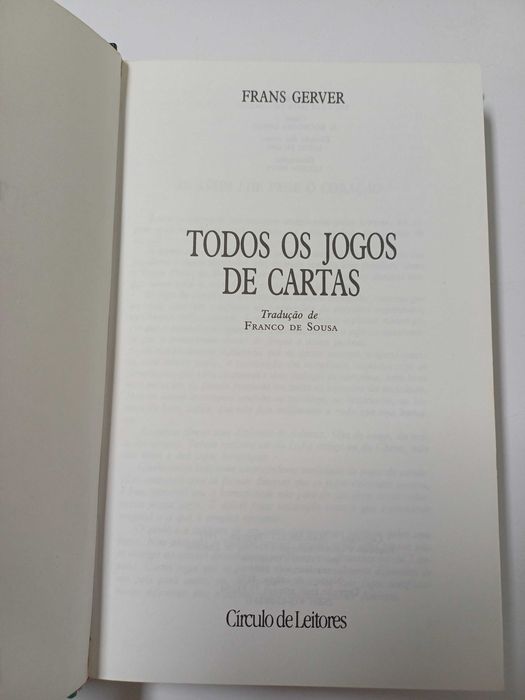 Frans Gerver - Todos os jogos de cartas