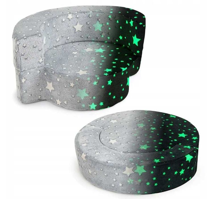 Fotel dziecięcy Okrągła modułowa sofa dla dzieci fluorescencyjna