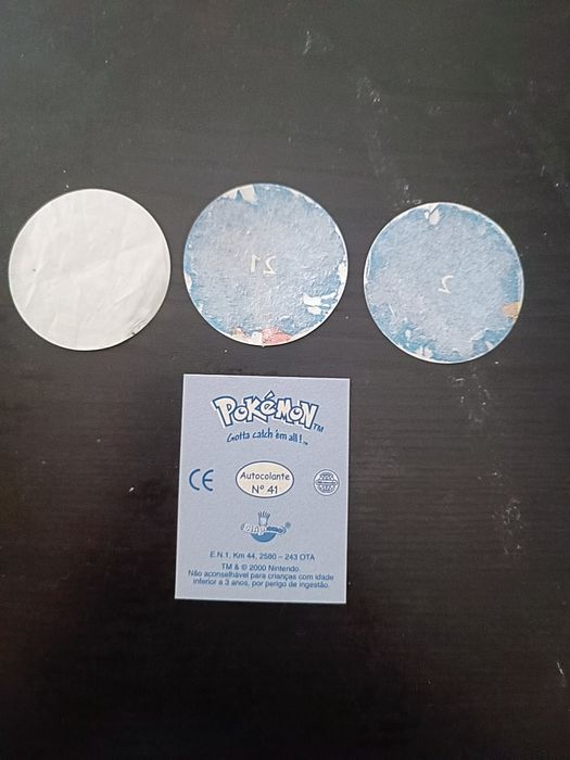 Cromos Pokémon chupa chups e chipicao