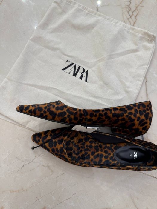 Леопардові балетки Zara 39 розмір