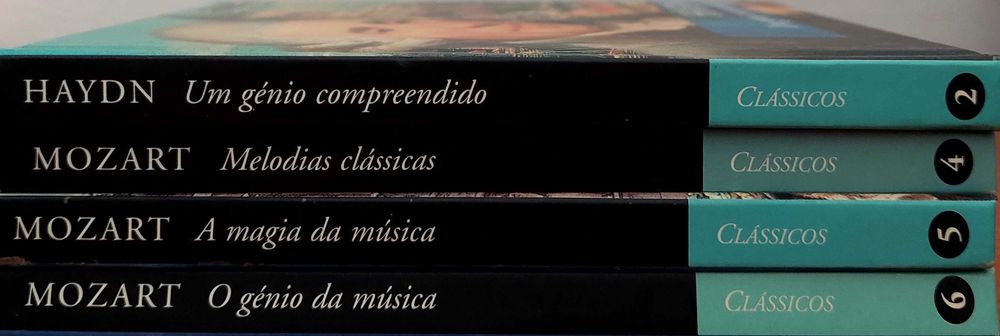 CDs da coleção Os Grandes Mestres da Música Clássica (Época Clássica)