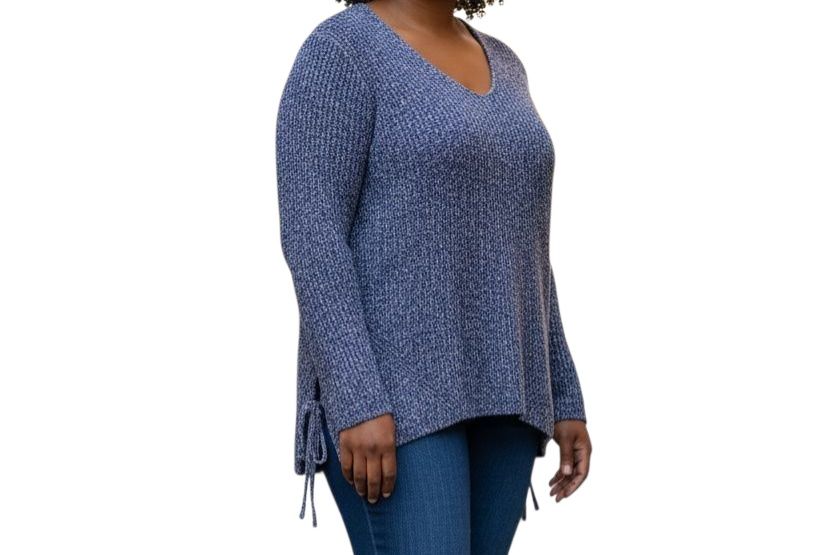 Granatowy sweterek m&Co rozmiar 44/46